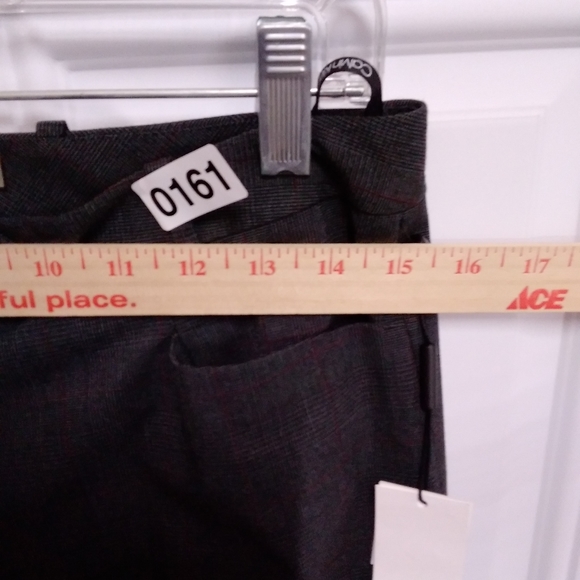 Calvin Klein Modern Fit Charcoal Grey Pinstripe Trousers Nwt - Picture 3 of 9